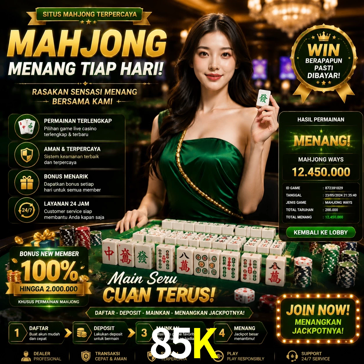 Cashback VIP 85K - reembolso semanal